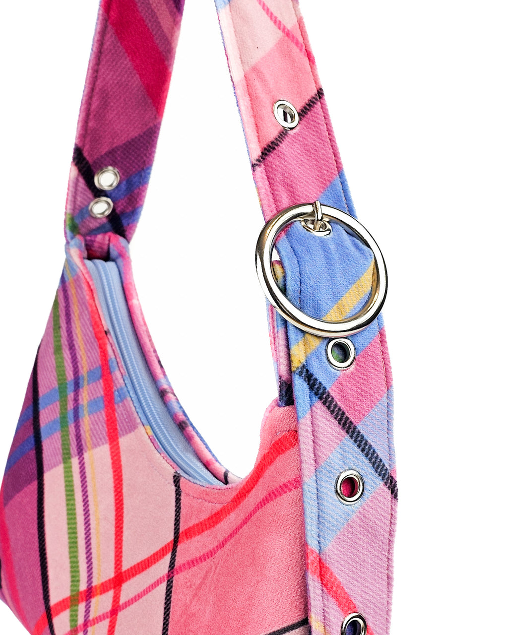 Nala Felpa Tartán Morado