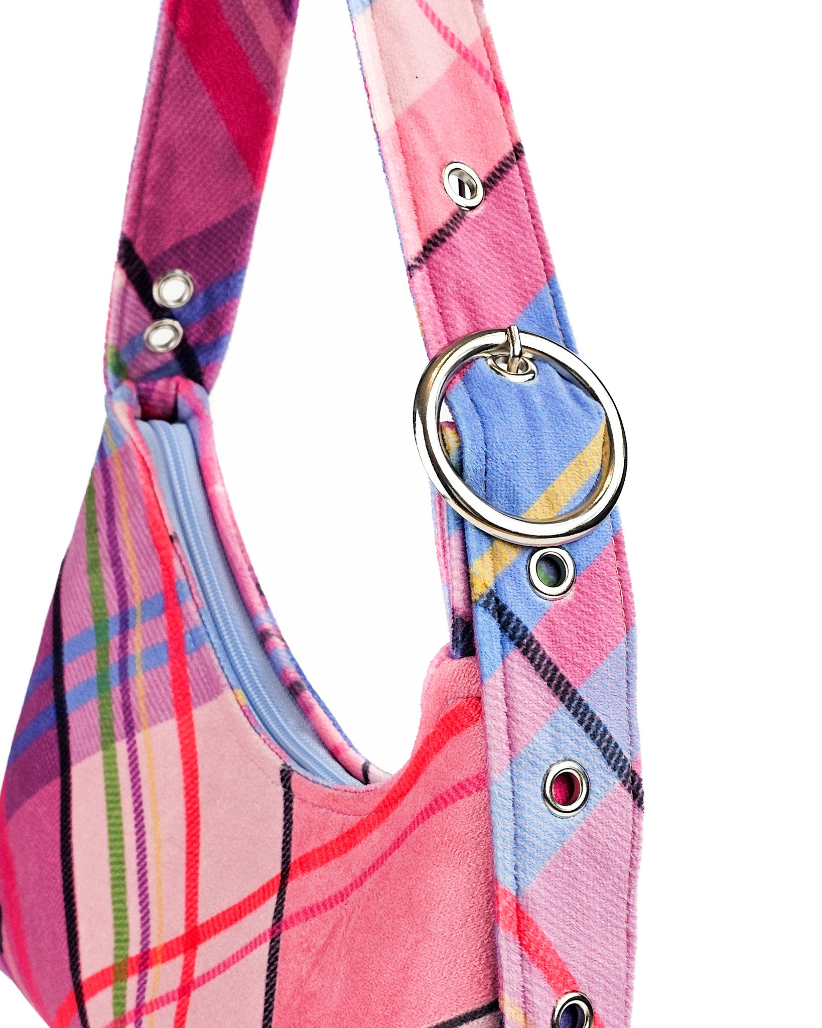 Nala Felpa Tartán Morado