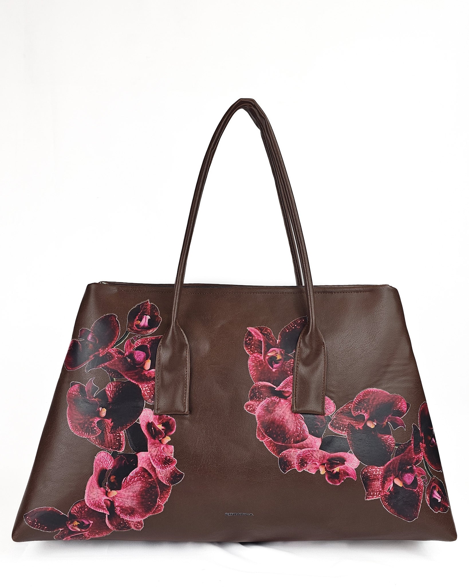 Sally XL Cuerina Café Flores