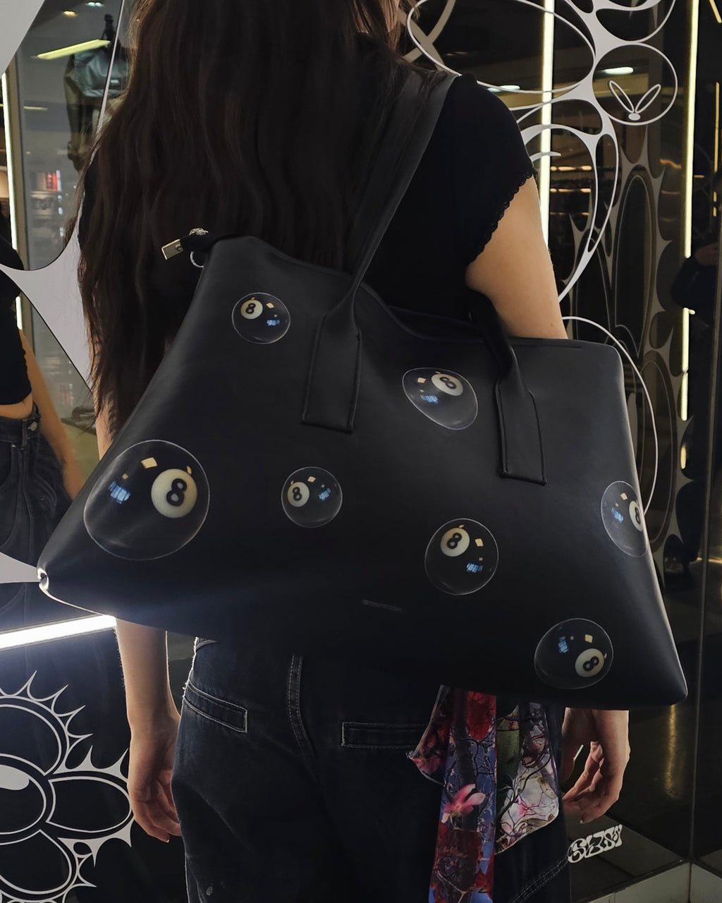 Sally XL Cuerina Negra Bola 8