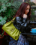 Kira Mediana Cuerina Verde Pistacho