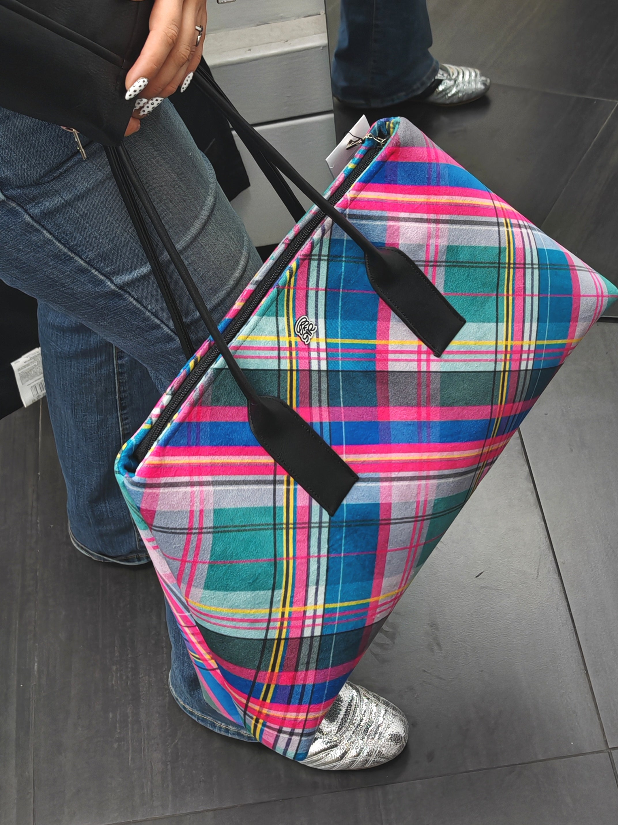 Sally XL Felpa Tartán Verde