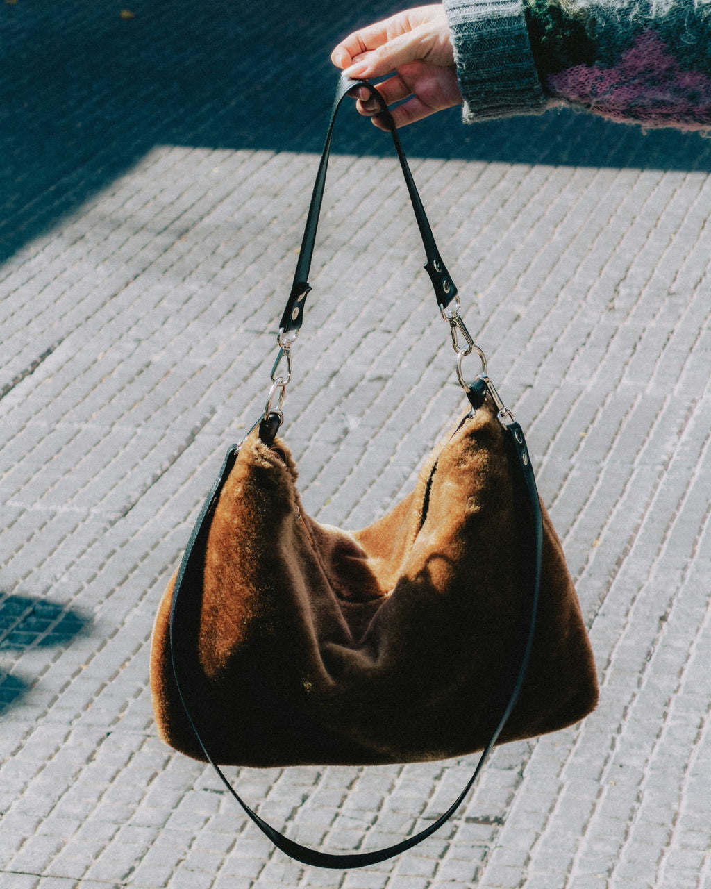Bolso Peluche Café
